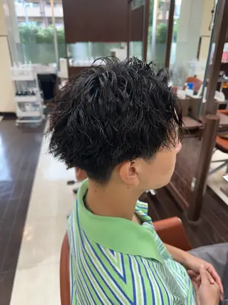 ショート カラー パーマ メンズ 成田No.1 メンズヘア/清和武虎のヘアスタイル