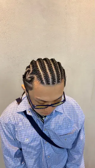 ヘアアレンジ メンズ 水野 明羽のヘアスタイル