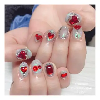 ミディアム ネイル 🐾enen style 🐾のネイルデザイン