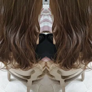 ヘアアレンジ ロング カラー See by merのマツエク・マツパデザイン