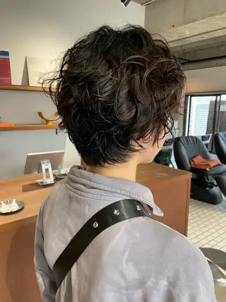 ショート パーマ kaito /都立大学herのヘアスタイル