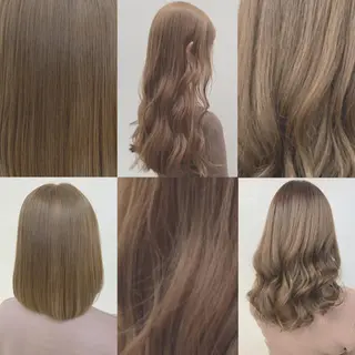 セミロング カラー ヘアアレンジ ayaka 🍨のマツエク・マツパデザイン