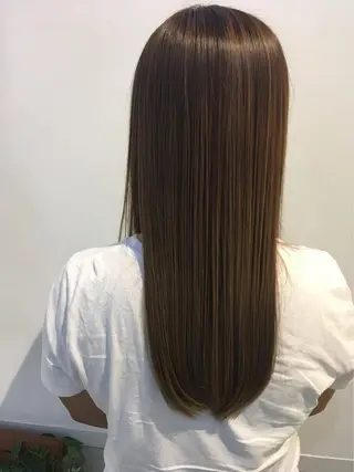 ロング 透けるbrown カラー🎗♡yukaのヘアスタイル