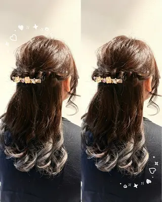 ロング アリヤマ メイカのヘアスタイル