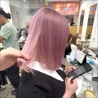 ミディアム カラー 圧倒的なケアブリーチ /髪質改善🩵松田のヘアスタイル