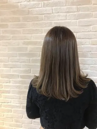 セミロング 福田 ジュンキのヘアスタイル