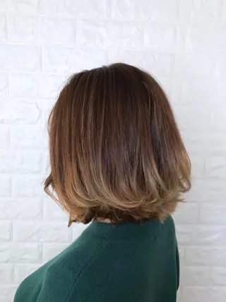 ミディアム カラー 髪質改善縮毛矯正 美容師✂️山崎竜二のヘアスタイル