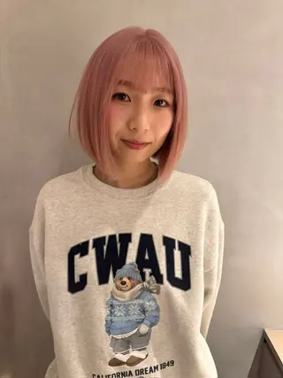 ミディアム カラー 🩷ハイトーン透明感 レイヤー🩷ユリカのヘアスタイル