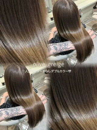 セミロング カラー 大宮レイヤーカット ハッシュ　柏崎颯刀のヘアスタイル