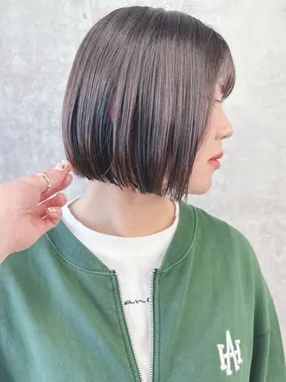 ショート ボブ/ゆるふわ ボブパーマ/とういのヘアスタイル
