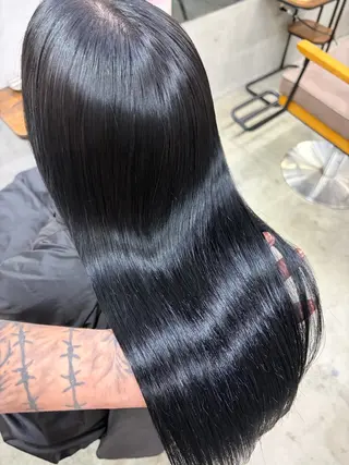 ロング AiM エイム　韓国レイヤーのヘアスタイル