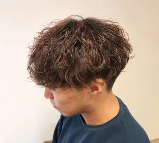 ショート パーマ カラー メンズ 【イケメン風パーマ】 SHOFYのヘアスタイル