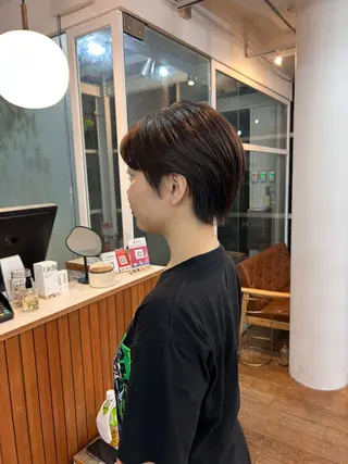 ショート かがやしづ ⭐️ベージュのヘアスタイル
