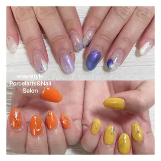 ミディアム ネイル 🐾enen style 🐾のネイルデザイン