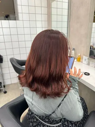 ミディアム カラー パーマ ヘアアレンジ メンズ キッズ 韓国系🇰🇷🩶 艶暗髪/MEIのヘアスタイル