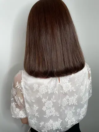 ミディアム カラー ナチュラルカラー 児玉優香のヘアスタイル
