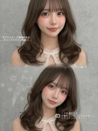 ミディアム 🎀🪄︎︎Rui ♡ワンホン/レイヤーのヘアスタイル