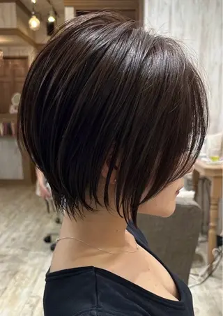 ショート カラー パーマ キッズ 栄💗レイヤー｜ショ ートカット｜haruのヘアスタイル