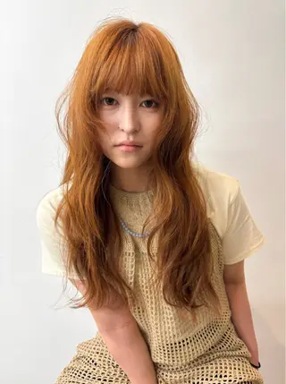 ロング ⭐️グレージュカラー ⭐️ななみのヘアスタイル