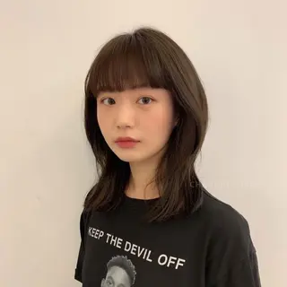 ミディアム 韓国好き🇰🇷 美容師MIKUのヘアスタイル