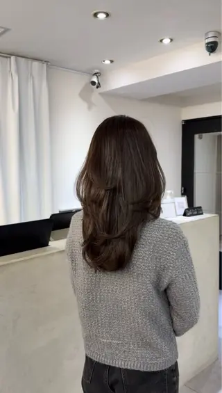 セミロング 増田 晃士のヘアスタイル