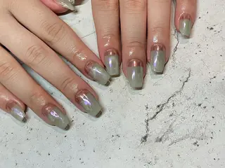 ネイル 韓国/ワンホン/長さ 出しつけ放題🎀のネイルデザイン