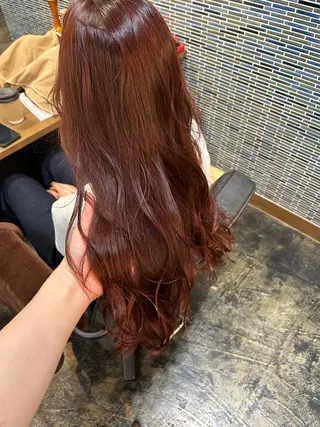 セミロング レイヤー/暖色カラー /似合わせ/Moeのヘアスタイル