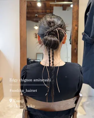 ロング ヘアアレンジ お呼ばれセット🕊️ 高円寺/太田和のヘアスタイル