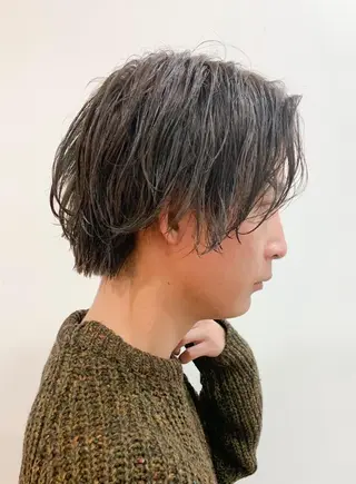 ショート カラー パーマ ヘアアレンジ メンズ メンズスタイル ly本厚木のヘアスタイル