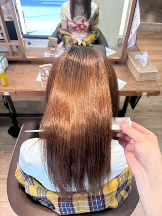 ロング 髪質改善/縮毛矯正 透明感カラー/スバルのヘアスタイル