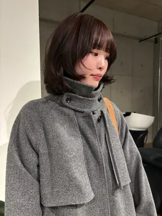 ミディアム 薄暮 マツイ　レンのヘアスタイル