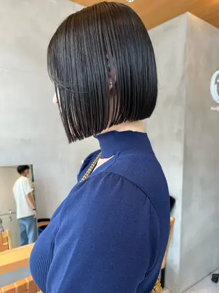 ミディアム ボブ&韓国レイヤー/ 艶カラー♡TOMOEのヘアスタイル