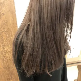 セミロング カラー 艶髪育成サロン 京橋 shinのヘアスタイル