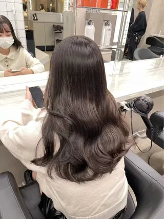 ロング カラー 韓国っぽ×透け感🪽 Fumi 🤍のヘアスタイル