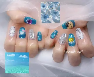 ネイル hanam nail 🌿🩵ハナムネイルのネイルデザイン