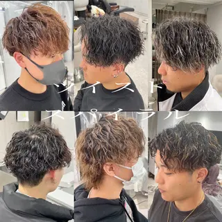 パーマ メンズ 京都河原町 メンズパーマ助川龍哉のヘアスタイル