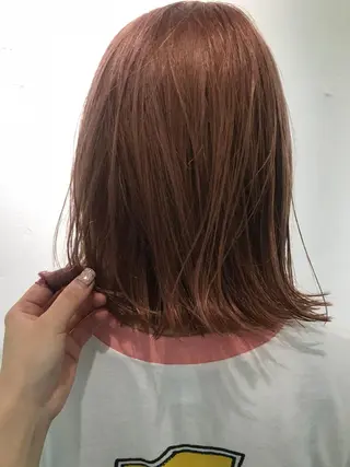 カラー 💓パーマ，💗 レイヤーカットのヘアスタイル