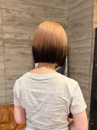 ミディアム カラー ハイトーン色落ち綺麗 /ボブ/ナカツヒカルのヘアスタイル