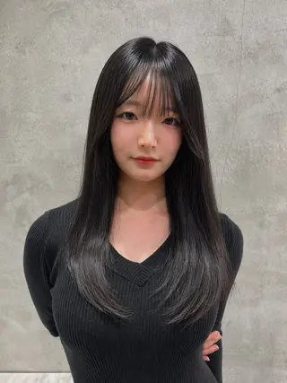 セミロング カラー lond shige /重髙翔斗のヘアスタイル