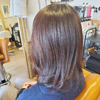 ミディアム カラー spa hair ark 富井直美のヘアスタイル