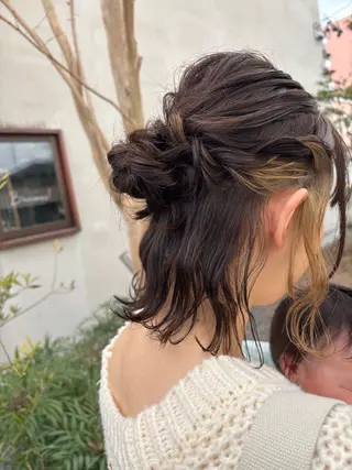 ヘアアレンジ monami 鈴木 茉由奈のヘアスタイル