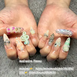 ロング NAILSALON 🍔Timna🍟のネイルデザイン