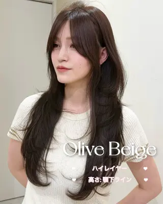 ロング カラー 大人韓国レイヤ ー特化|角岡泉希🩶のヘアスタイル