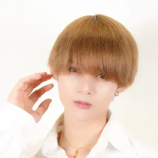 ミディアム カラー メンズ 渋谷のブリーチカラー シェフ🧑‍🍳蓮のヘアスタイル