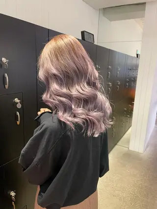 ロング カラー パーマ ヘアアレンジ メンズ キッズ ネイル マツエク・マツパ 🧸ハイトーン🧸 ゆっきー🧸のヘアスタイル