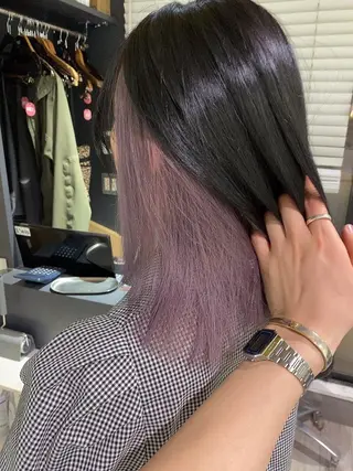 ミディアム カラー L'wis　比佐野 大地のヘアスタイル