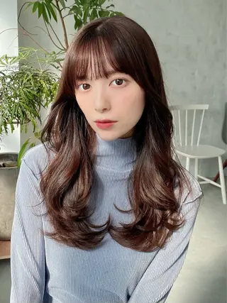 セミロング カラー 髪質改善くすみカラー 🍀/石川大輔のヘアスタイル