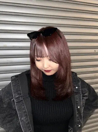 セミロング 大人レイヤー/艶美髪 🇺🇸TOMONAのヘアスタイル