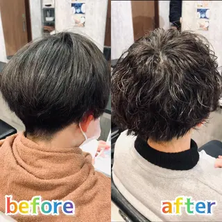 ショート パーマ メンズ メンズ支持数No.1 👑リュウ👑のヘアスタイル