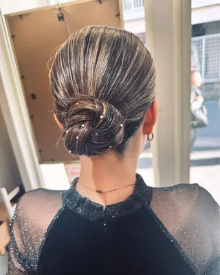 セミロング ヘアアレンジ pep natsumiのヘアスタイル